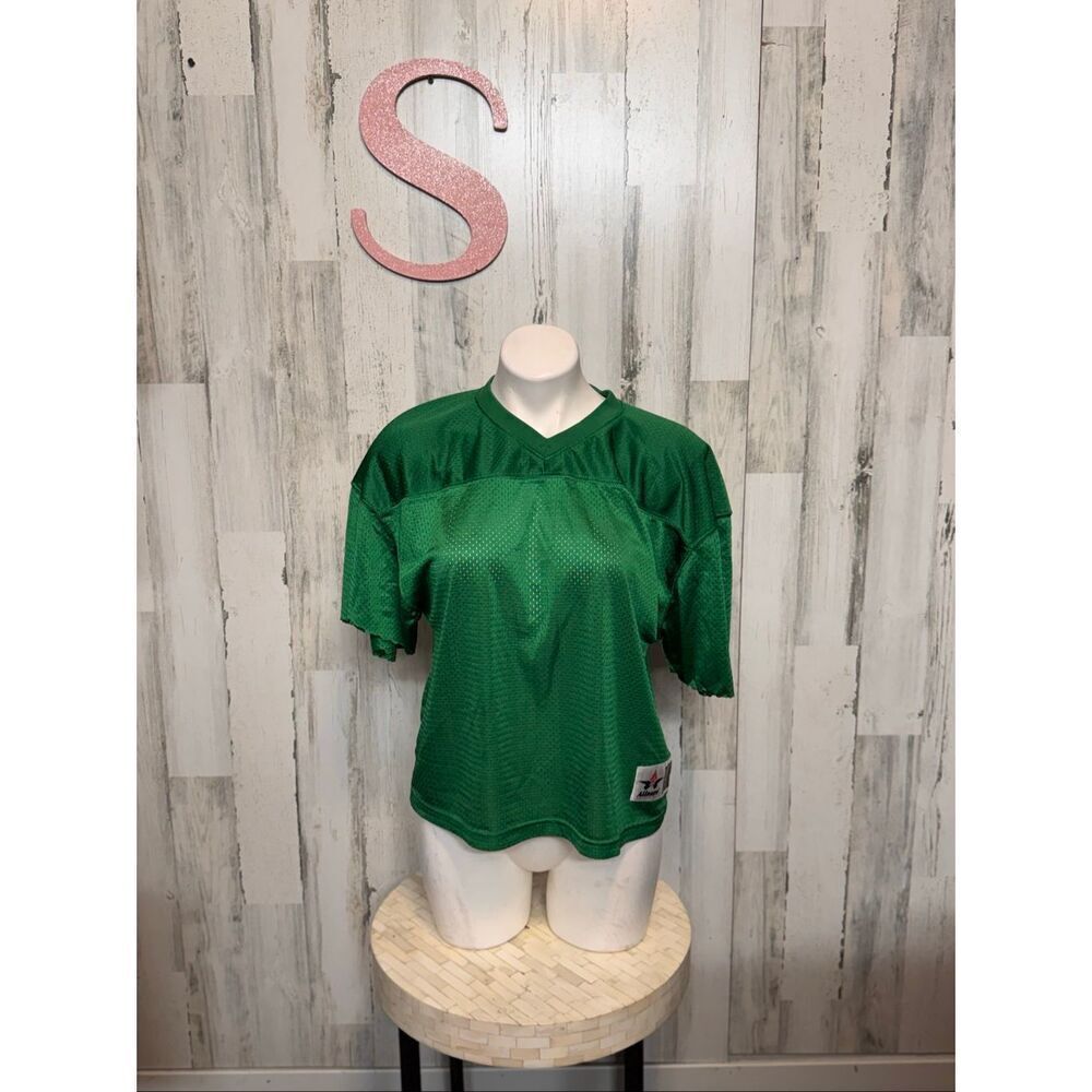 Alleson Athletic Green Mesh Football Jersey | Youth L/XL Fits Women’s Small